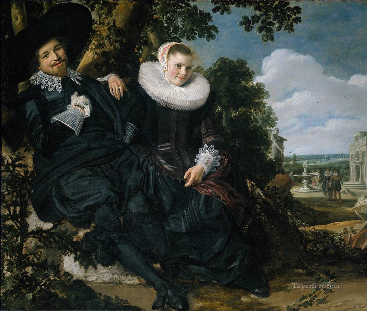 Marriage Portrait of Isaac Massa en Beatrix van der Laen Dutch Golden Age Frans Hals Oil Paintings